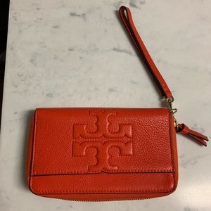 Tory Burch cell phone wallet wristlet.